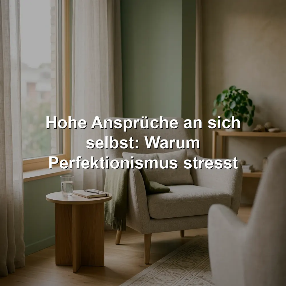 Hohe Ansprüche an sich selbst: Warum Perfektionismus stresst