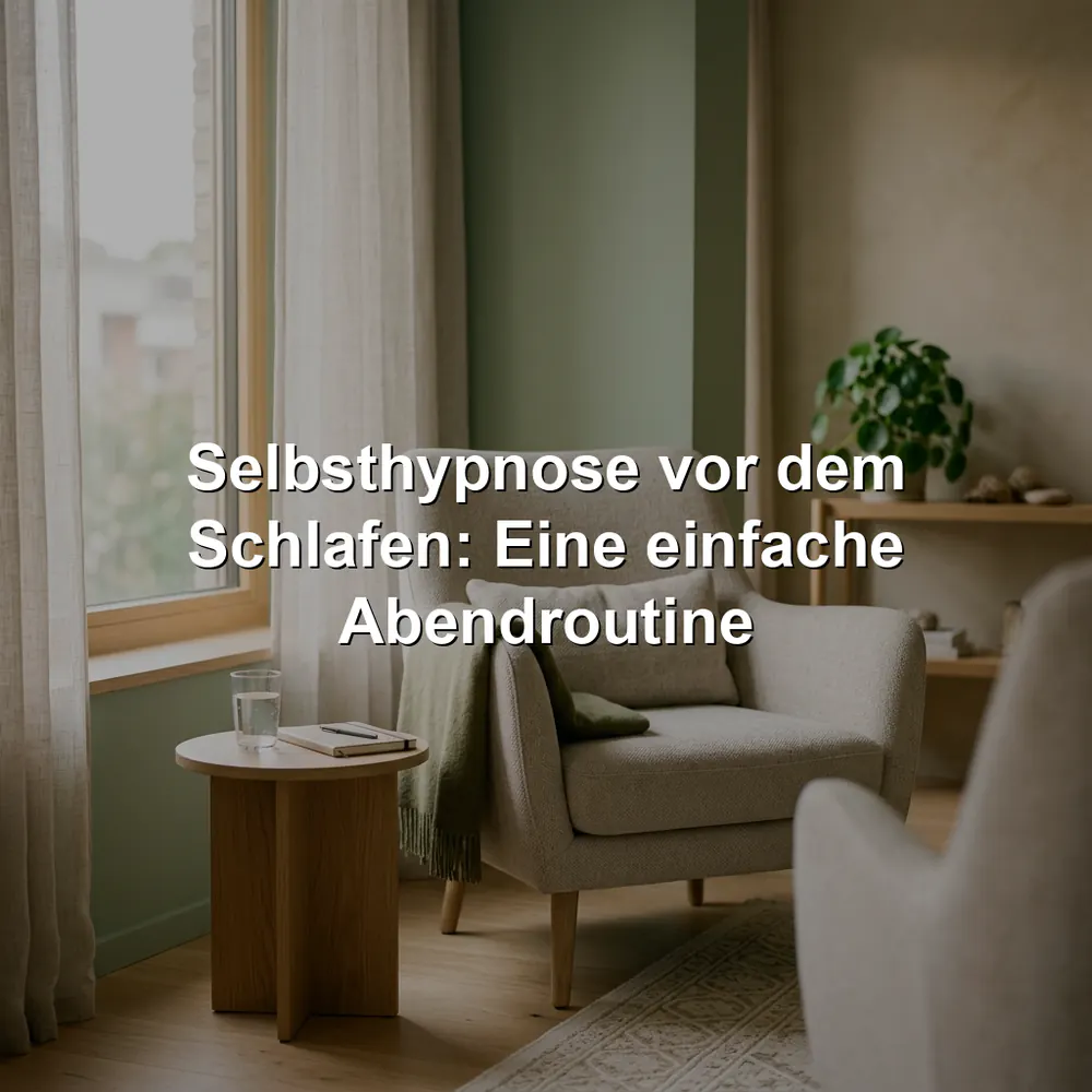 Selbsthypnose vor dem Schlafen: Eine einfache Abendroutine